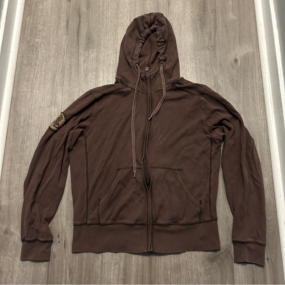 Triple Five Soul Full Zip Waffle Knit Hoodie